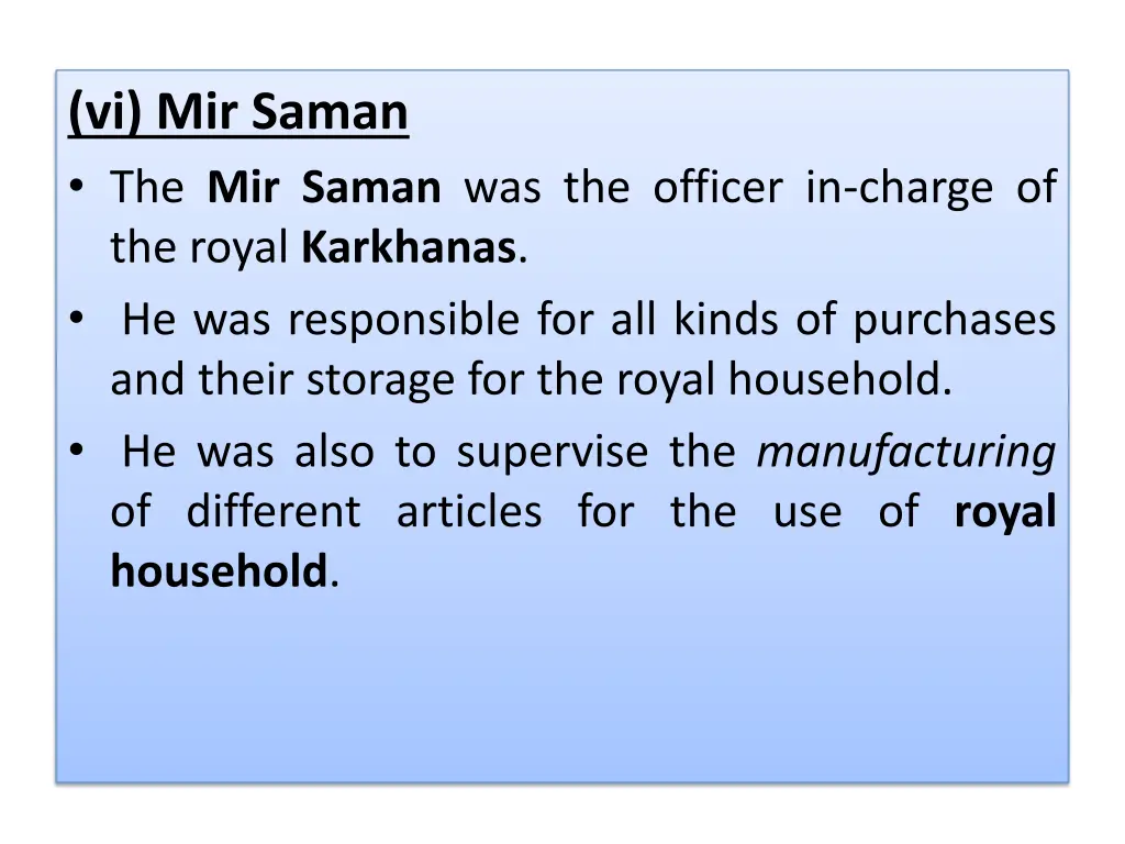 vi mir saman the mir saman was the officer