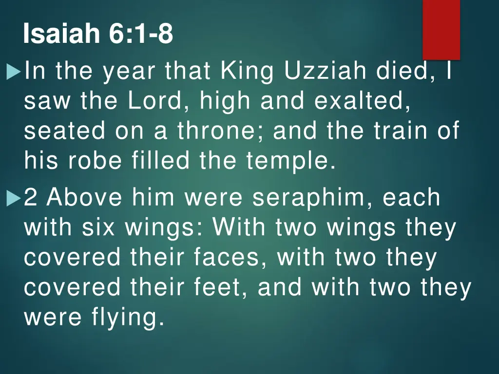 isaiah 6 1 8