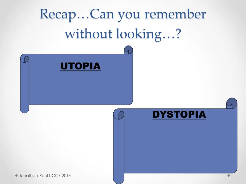 recap can you remember without looking