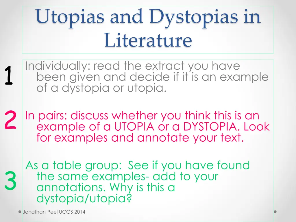 utopias and dystopias in literature