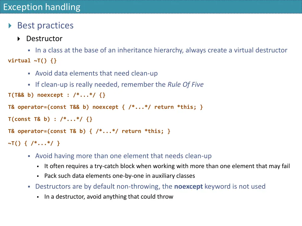 exception handling 10