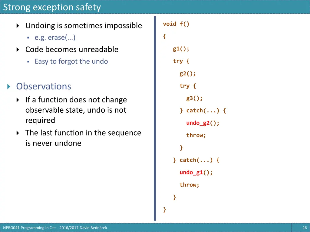 strong exception safety 1