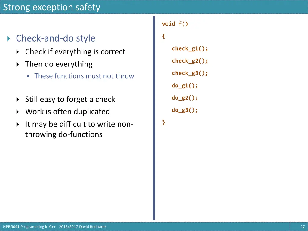 strong exception safety 2