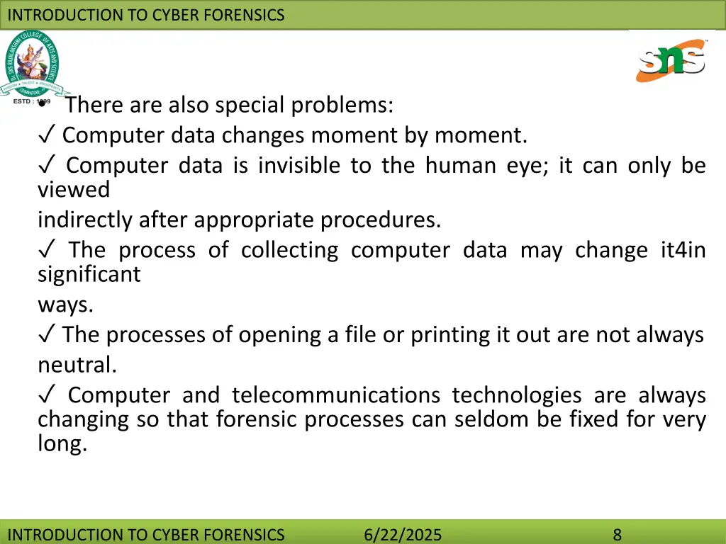 introduction to cyber forensics 7