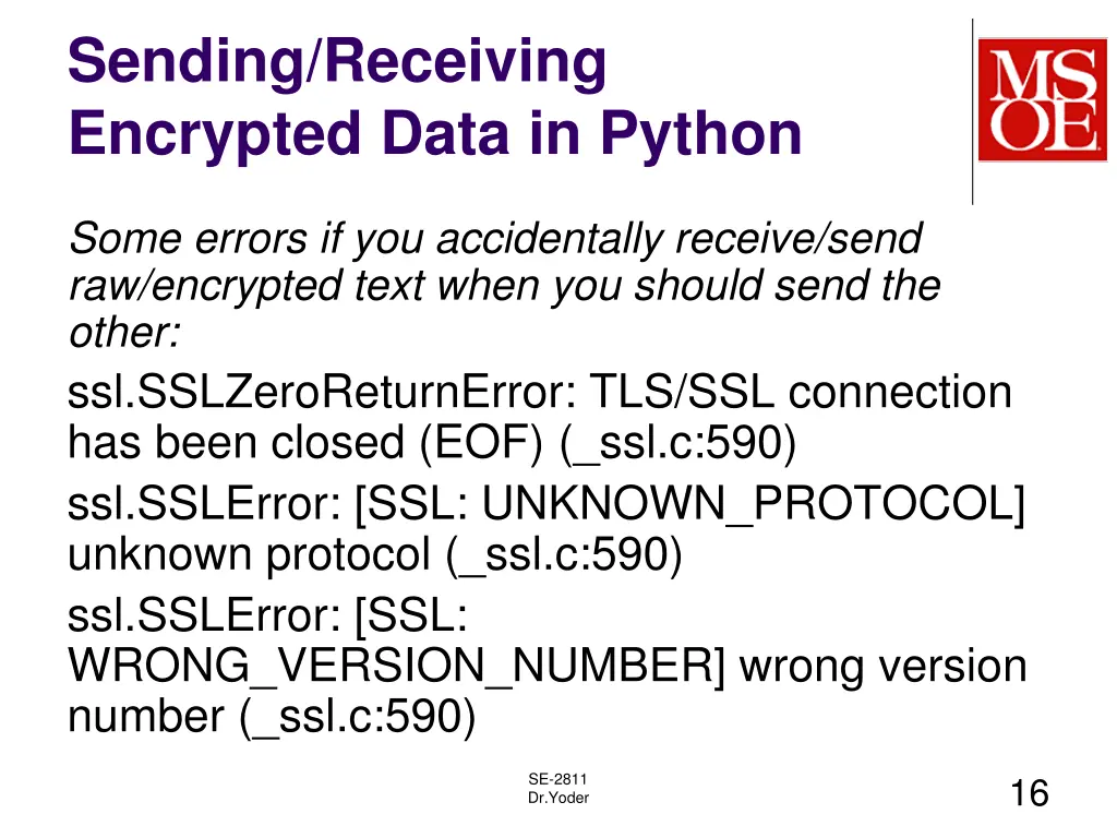 sending receiving encrypted data in python 1
