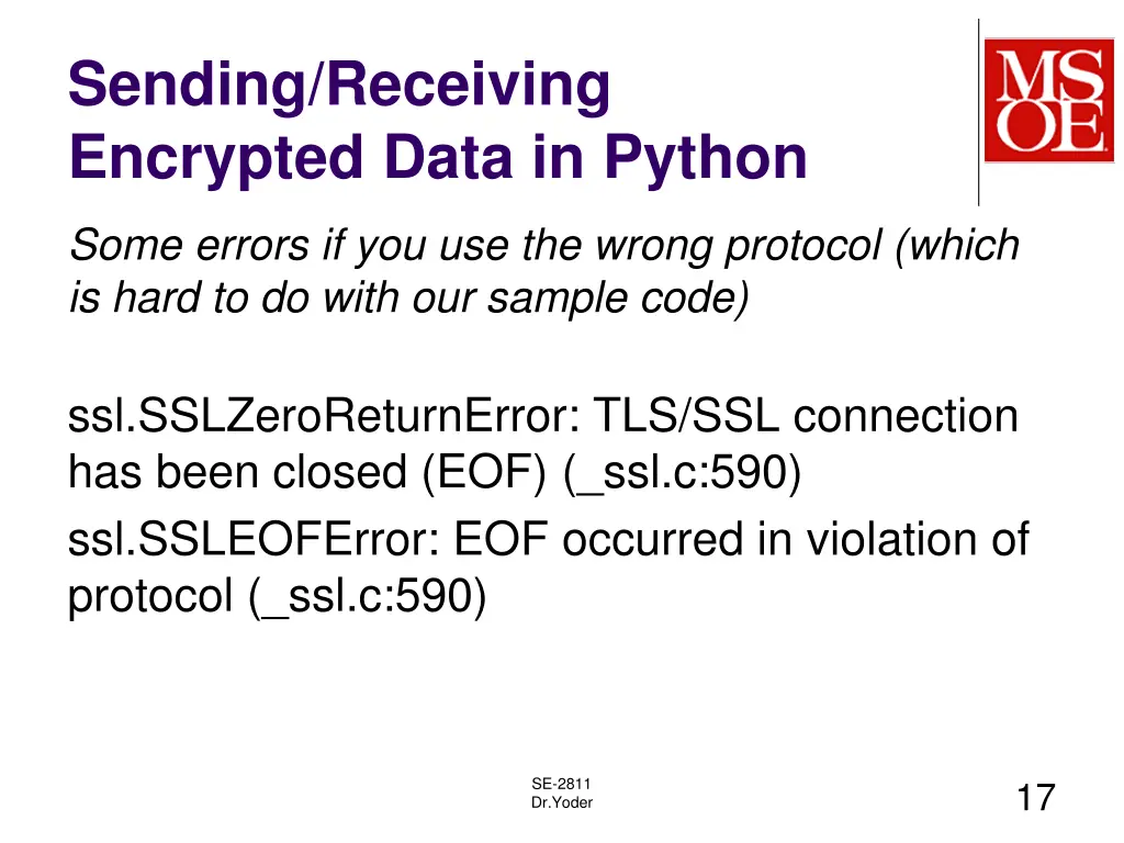 sending receiving encrypted data in python 2