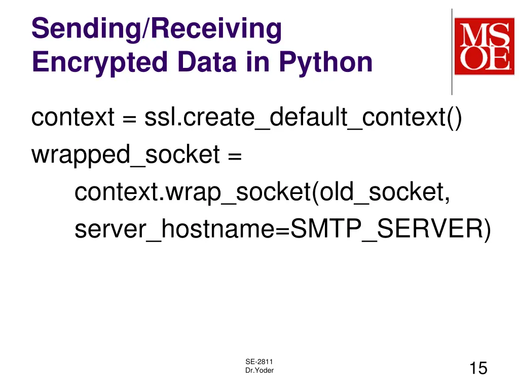 sending receiving encrypted data in python