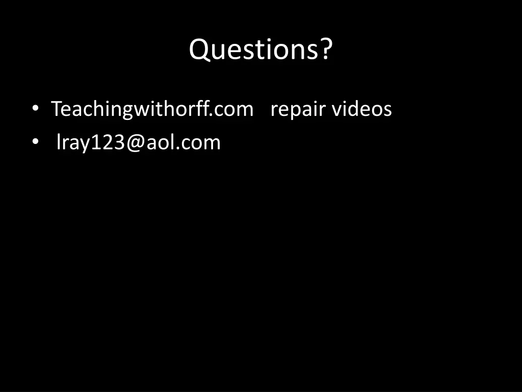 questions