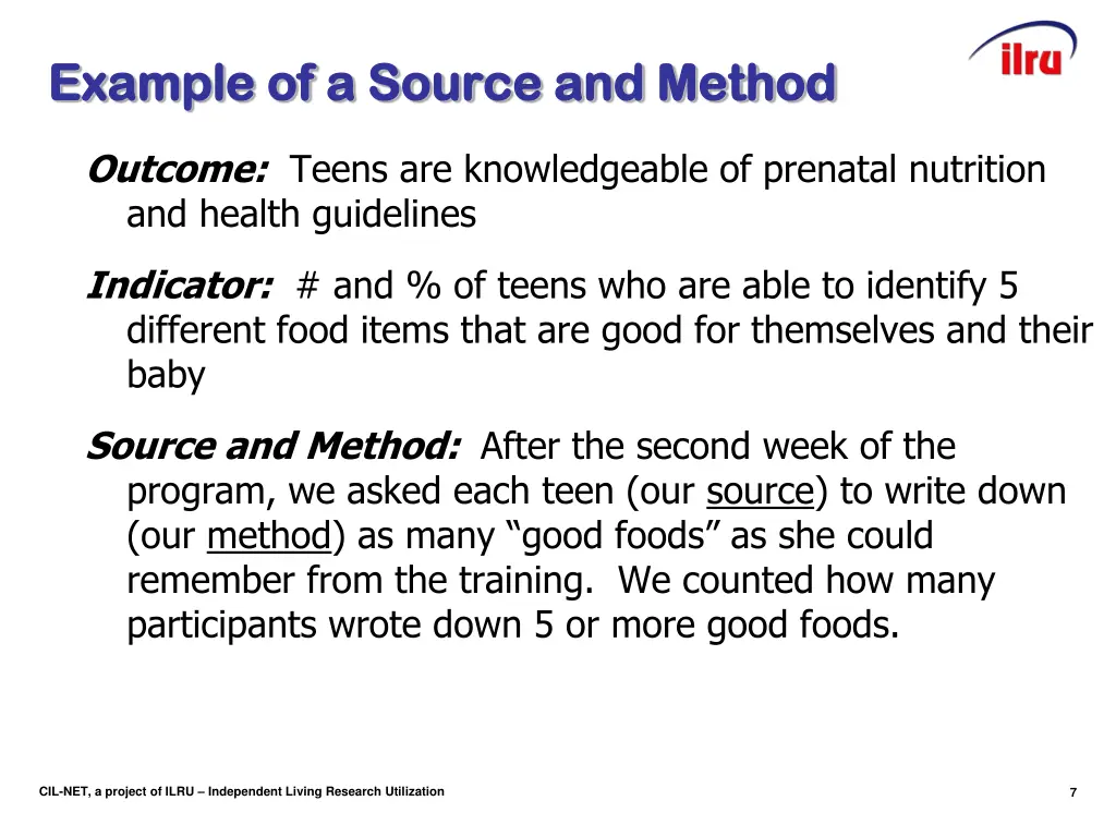 example of a source and method example
