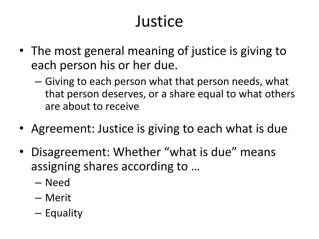 justice