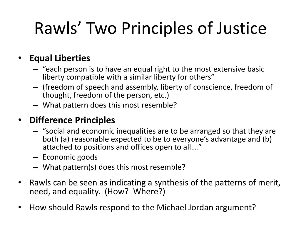 rawls two principles of justice