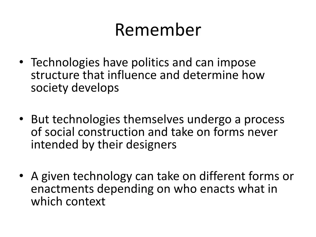 remember