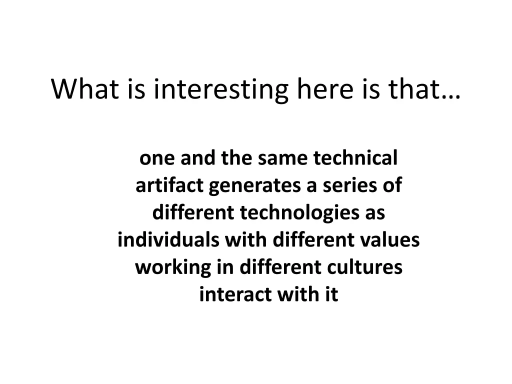 what is interesting here is that