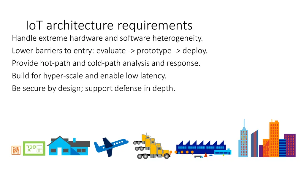 iot architecture requirements handle extreme