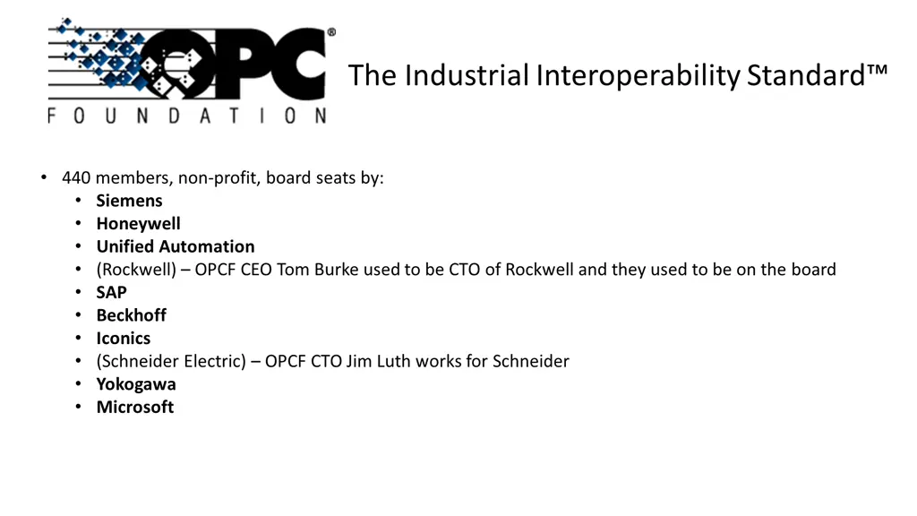 the industrial interoperability standard