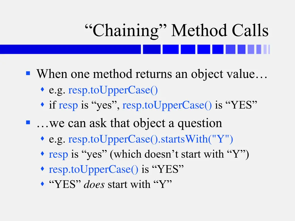 chaining method calls