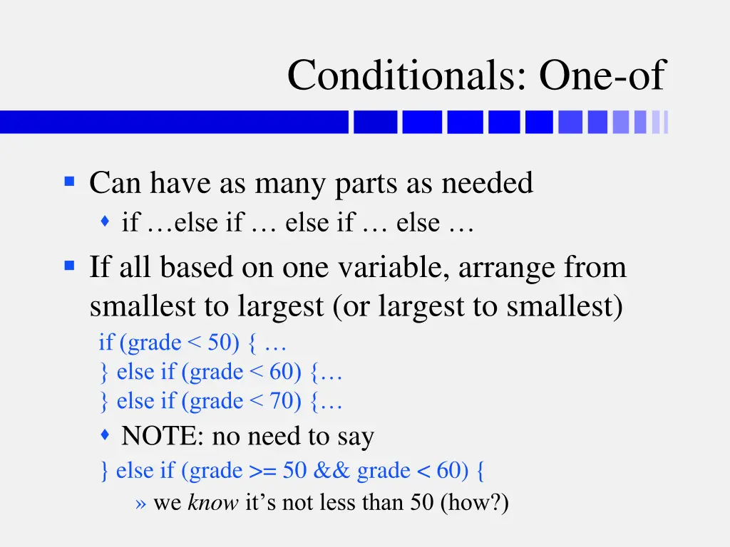 conditionals one of 1