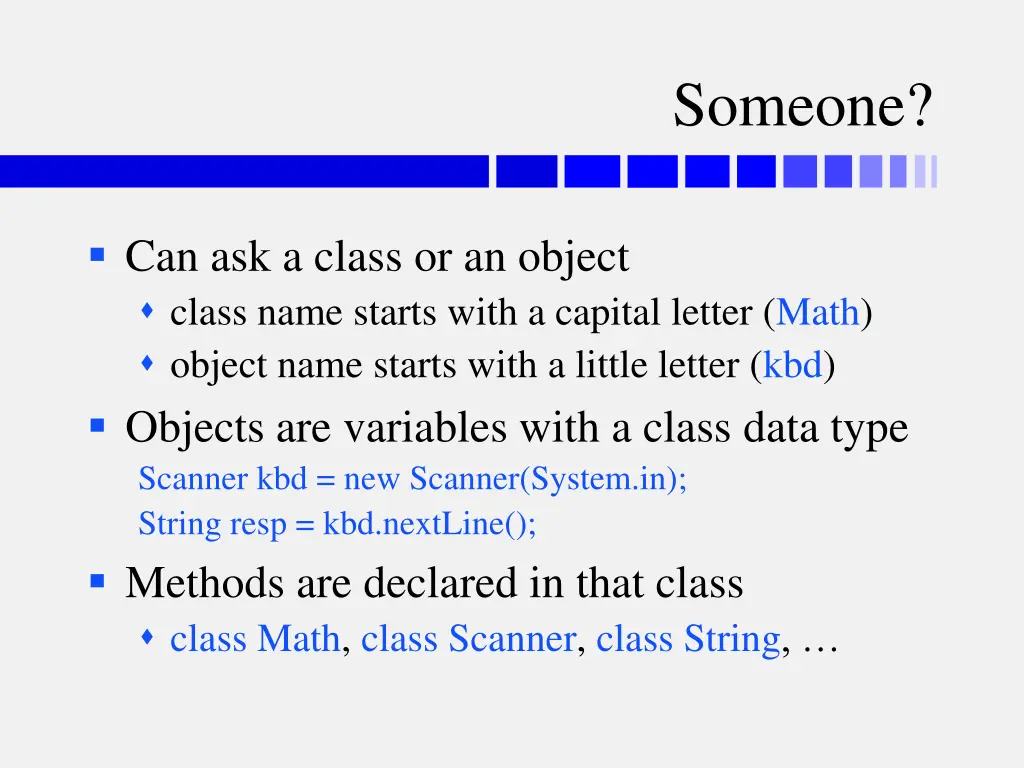 someone