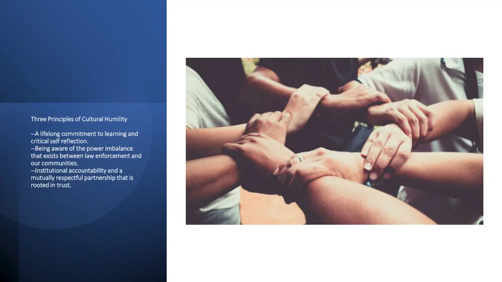 three principles of cultural humility three