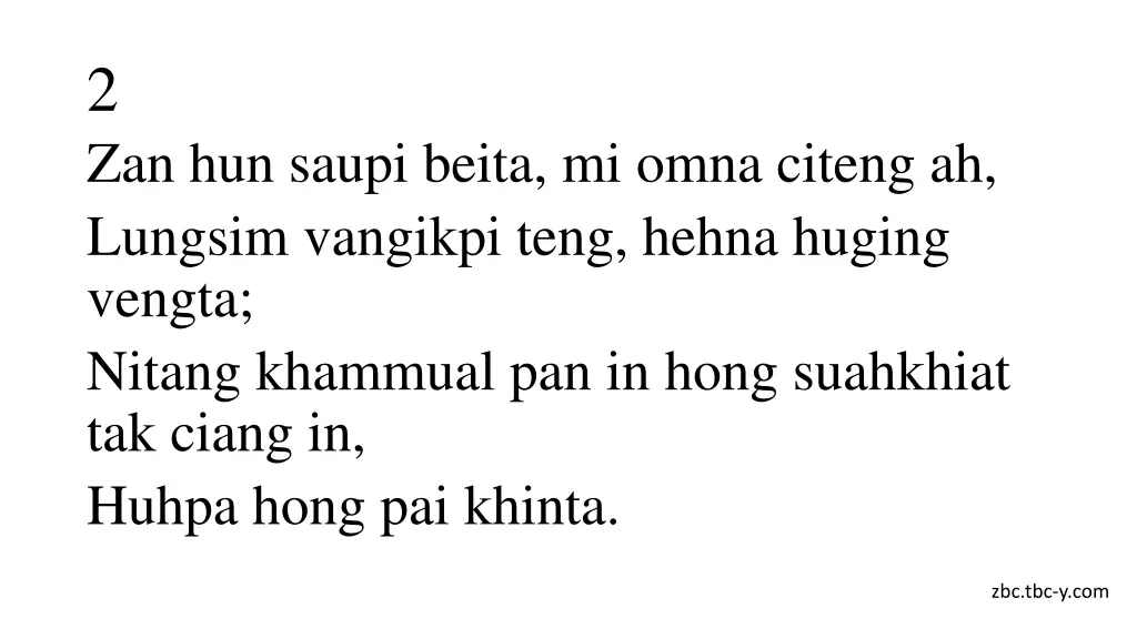 2 zan hun saupi beita mi omna citeng ah lungsim