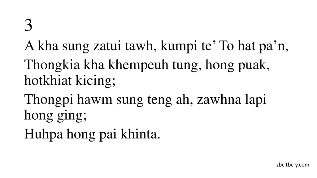 3 a kha sung zatui tawh kumpi
