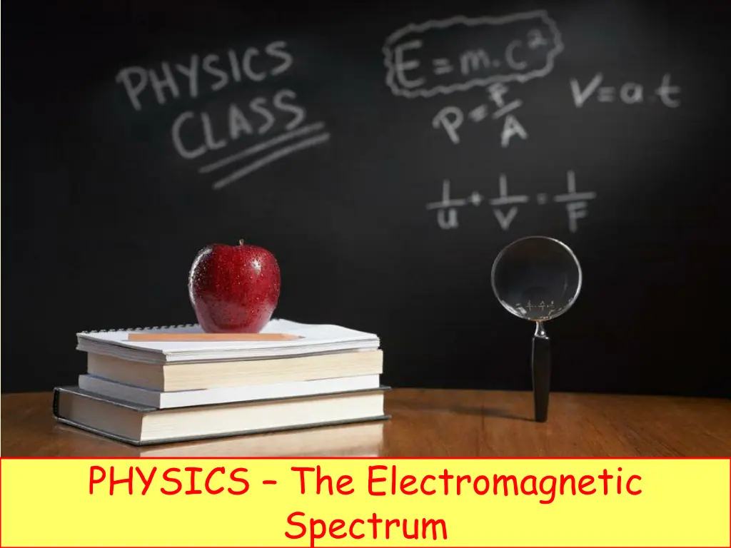 physics the electromagnetic spectrum 1