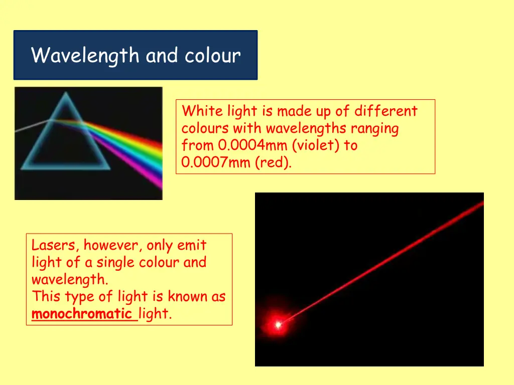 wavelength and colour 1