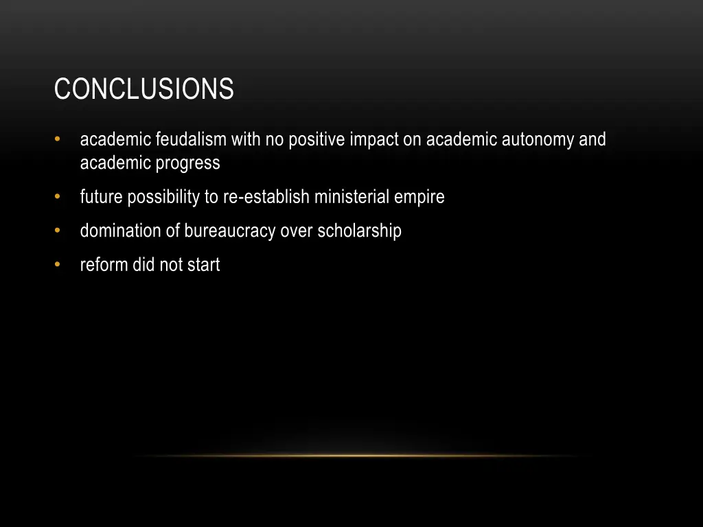conclusions