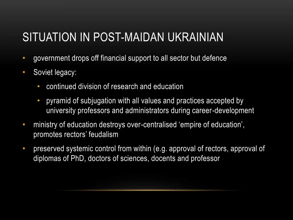 situation in post maidan ukrainian