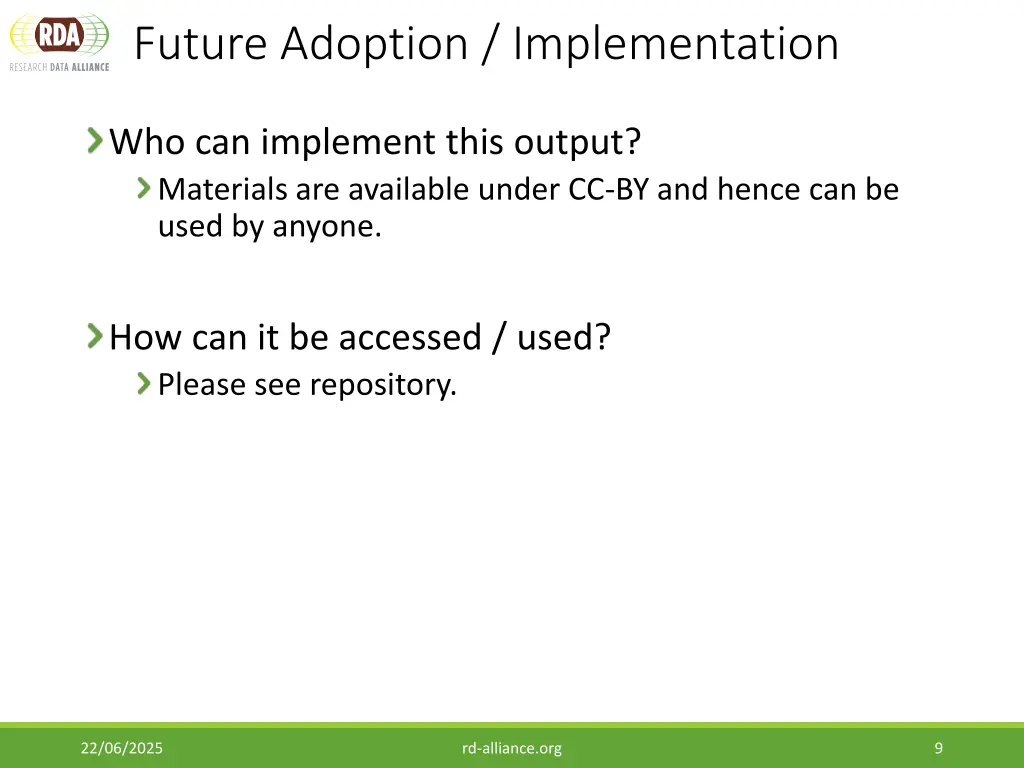 future adoption implementation