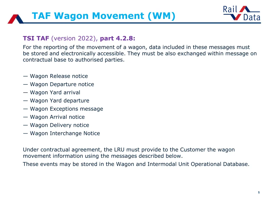 taf wagon movement wm
