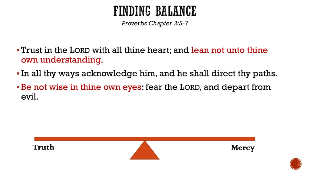 finding balance proverbs chapter 3 5 7