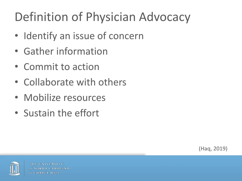 definition of physician advocacy identify