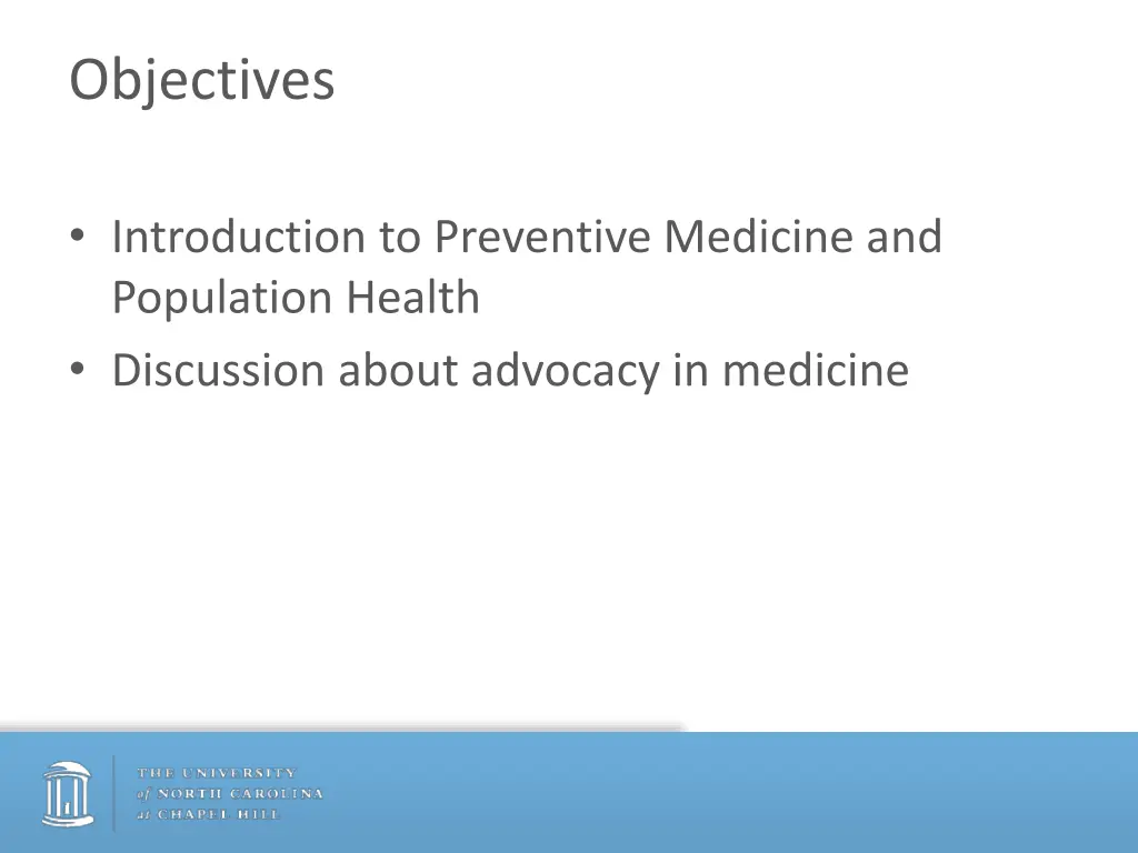 objectives