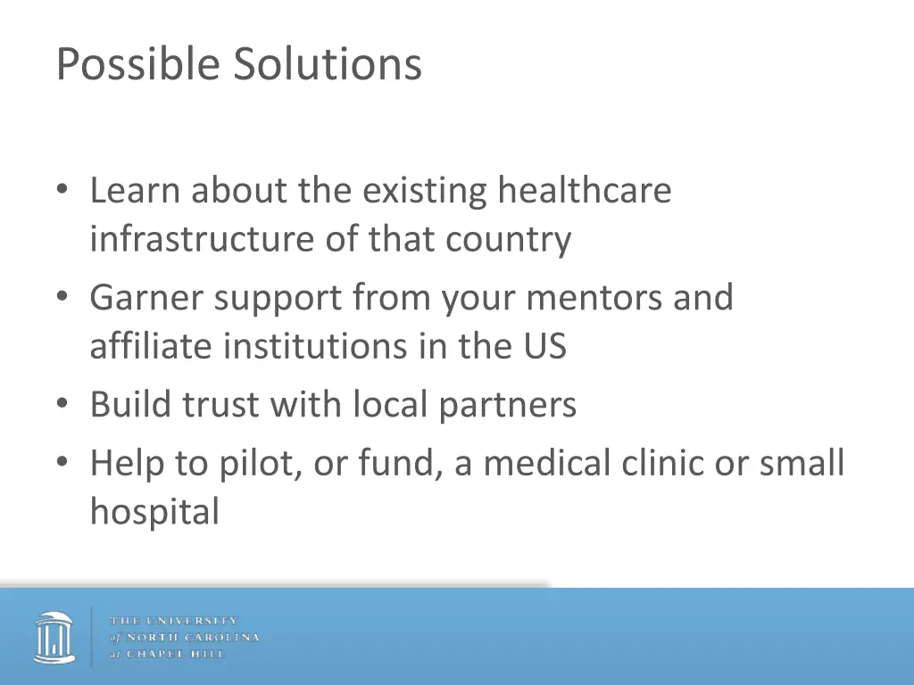 possible solutions 1
