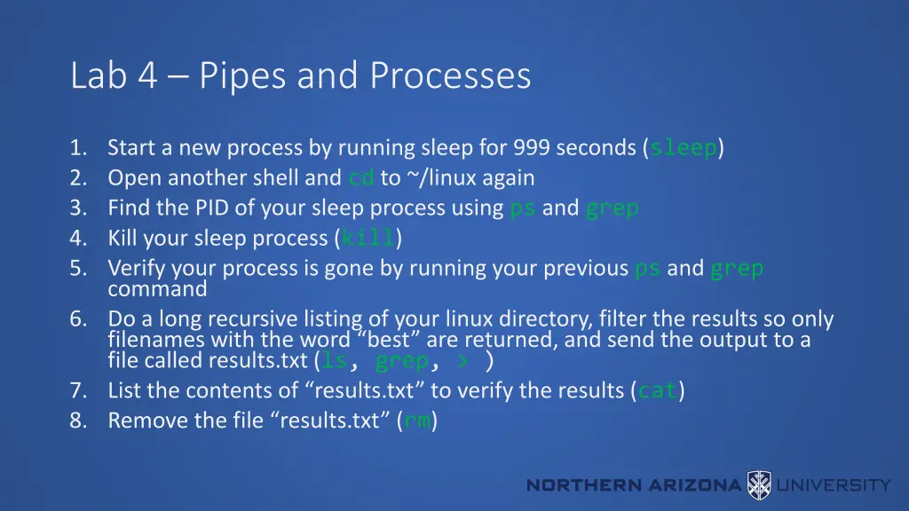 lab 4 pipes and processes