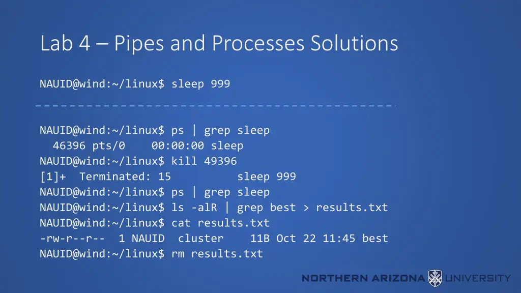 lab 4 pipes and processes solutions