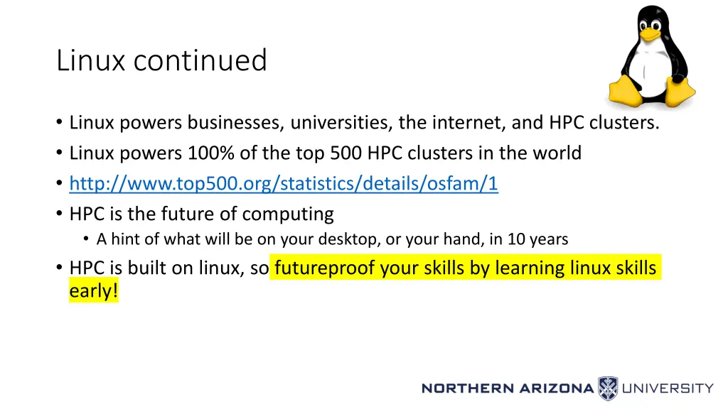 linux continued