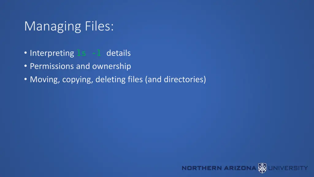managing files