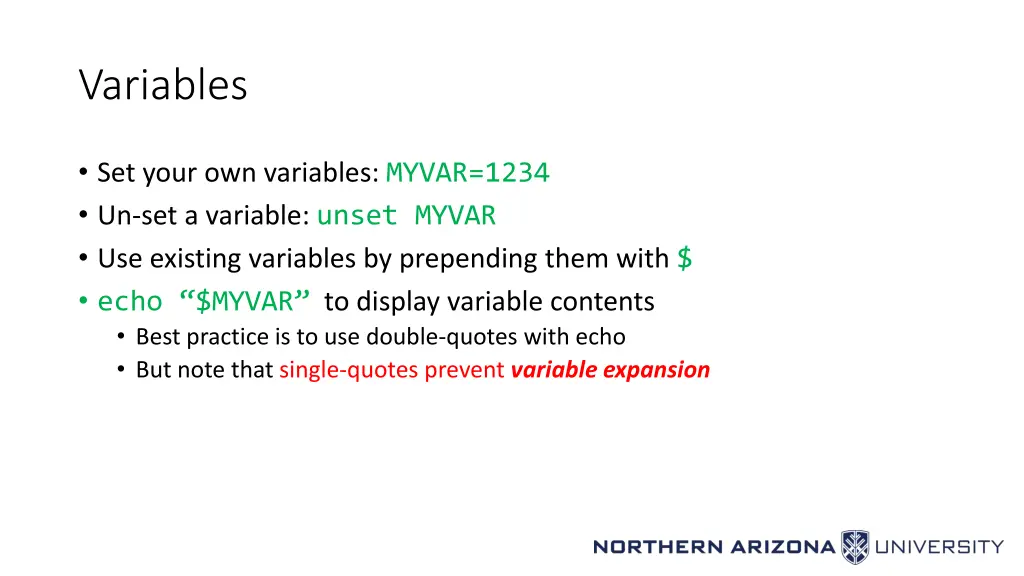 variables