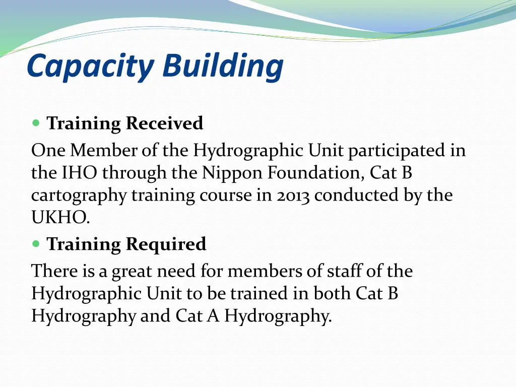 capacity building