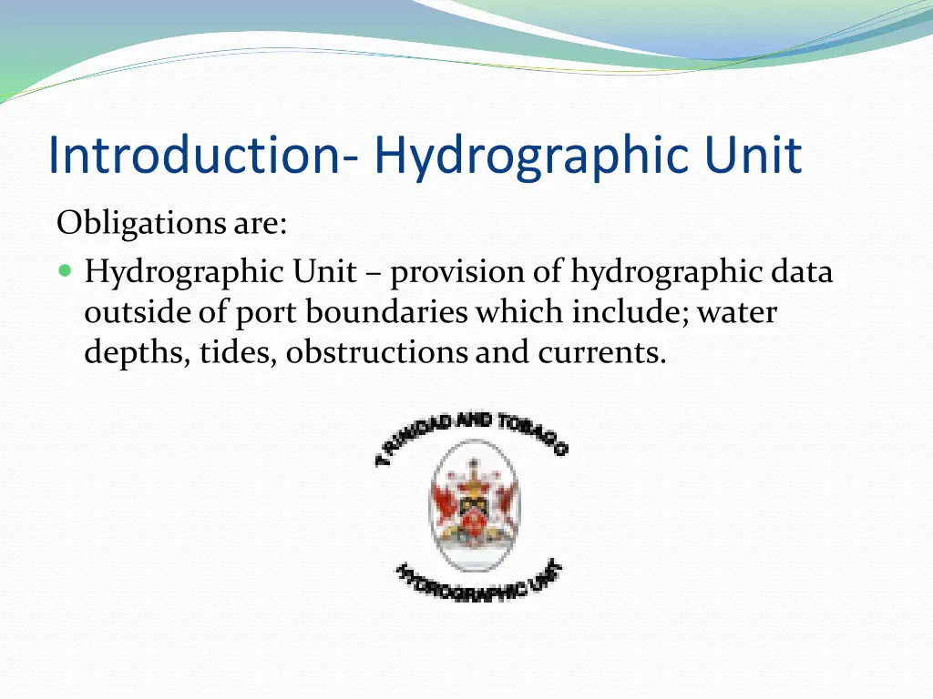 introduction hydrographic unit