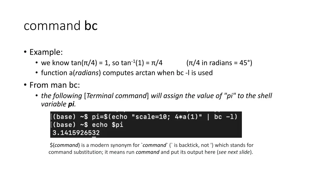 command bc 1