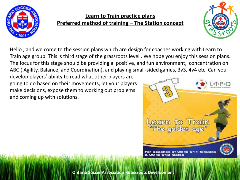 learn to train practice plans preferred method