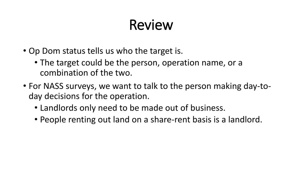 review review