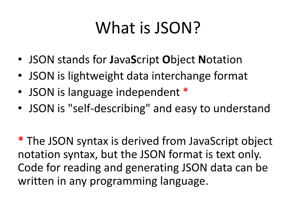what is json