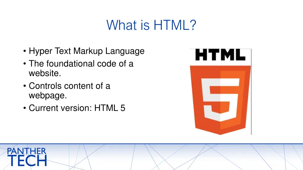 what is html