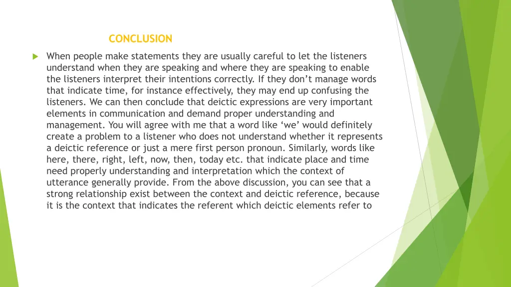 conclusion