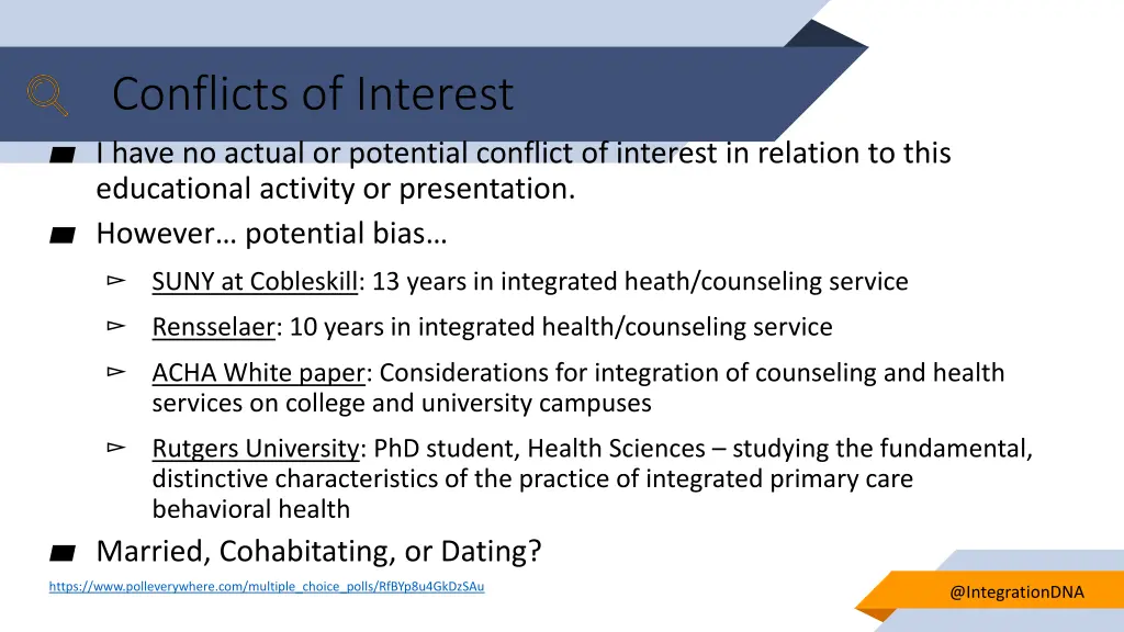 conflicts of interest