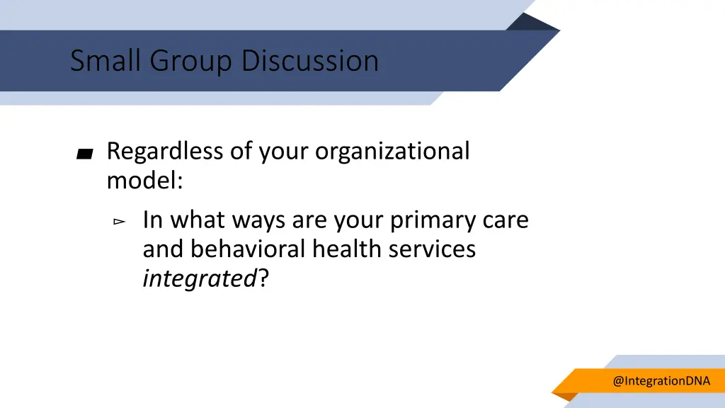 small group discussion